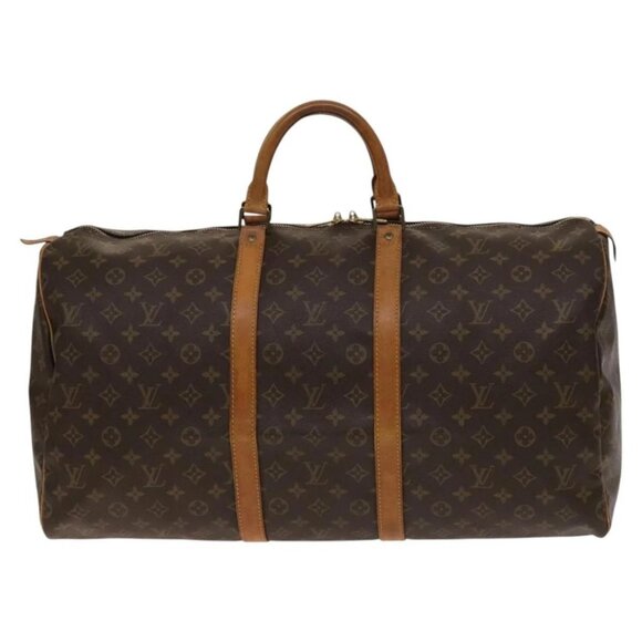 LOUIS VUITTON Monogram Keepall 55 Boston Bag M41424 LV Auth 137090 - Picture 2 of 16